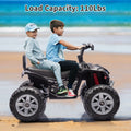 Garvee Ride - P Series: 24V 2-Seater Ride On ATV for Kids - 4-Wheel Battery Powered, High/Low Speed Modes, LED Lights, Music & Horn, Durable Wear-Resistant Wheels, Safe Non-Toxic Material, Outdoor Adventure - Black