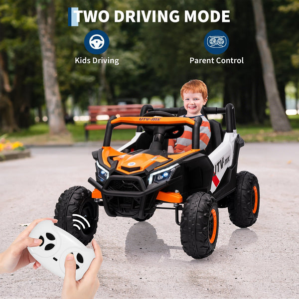 Garvee Ride - P Series: 12V UTV Buggy Electric Ride-on Car for Kids, 4WD/2WD, LED Lights, EVA Tires, Shock Absorbers, Remote Control, Outdoor Adventure