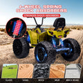 Garvee Ride - P Series: 24V Kids ATV, Ride on Car 4WD Quad Electric Vehicle, 4x80W Powerful Engine, with 7AHx2 Large Battery, Accelerator Handle, EVA Tire, Full Metal Suspension, LED Light, Bluetooth&Music - Green