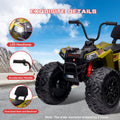 Garvee Ride - P Series: 24V Kids ATV, Ride on Car 4WD Quad Electric Vehicle, 4x80W Powerful Engine, with 7AHx2 Large Battery, Accelerator Handle, EVA Tire, Full Metal Suspension, LED Light, Bluetooth&Music - Green